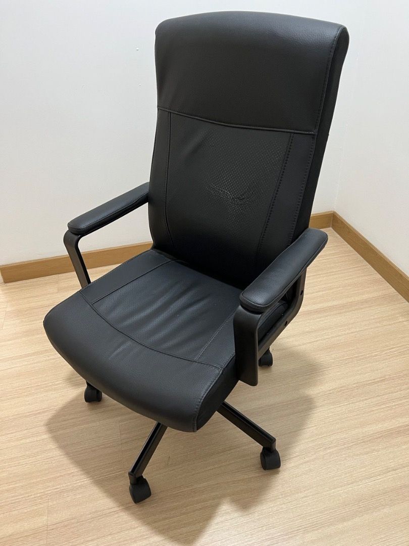 IKEA MILLBERGET Swivel chair, Murum black, Furniture & Home Living