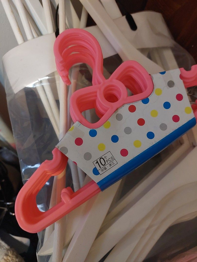 Ikea wooden hangers almost new +kids hangers, Furniture & Home Living, Home Improvement