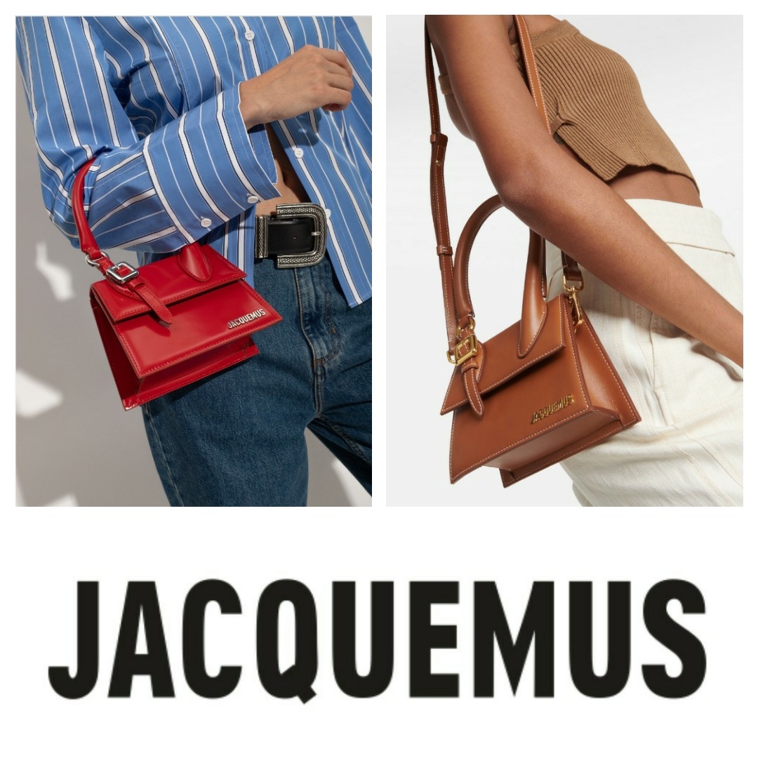 Jacquemus Le Chiquito Moyen Signature Handbag Lilac in Cowskin