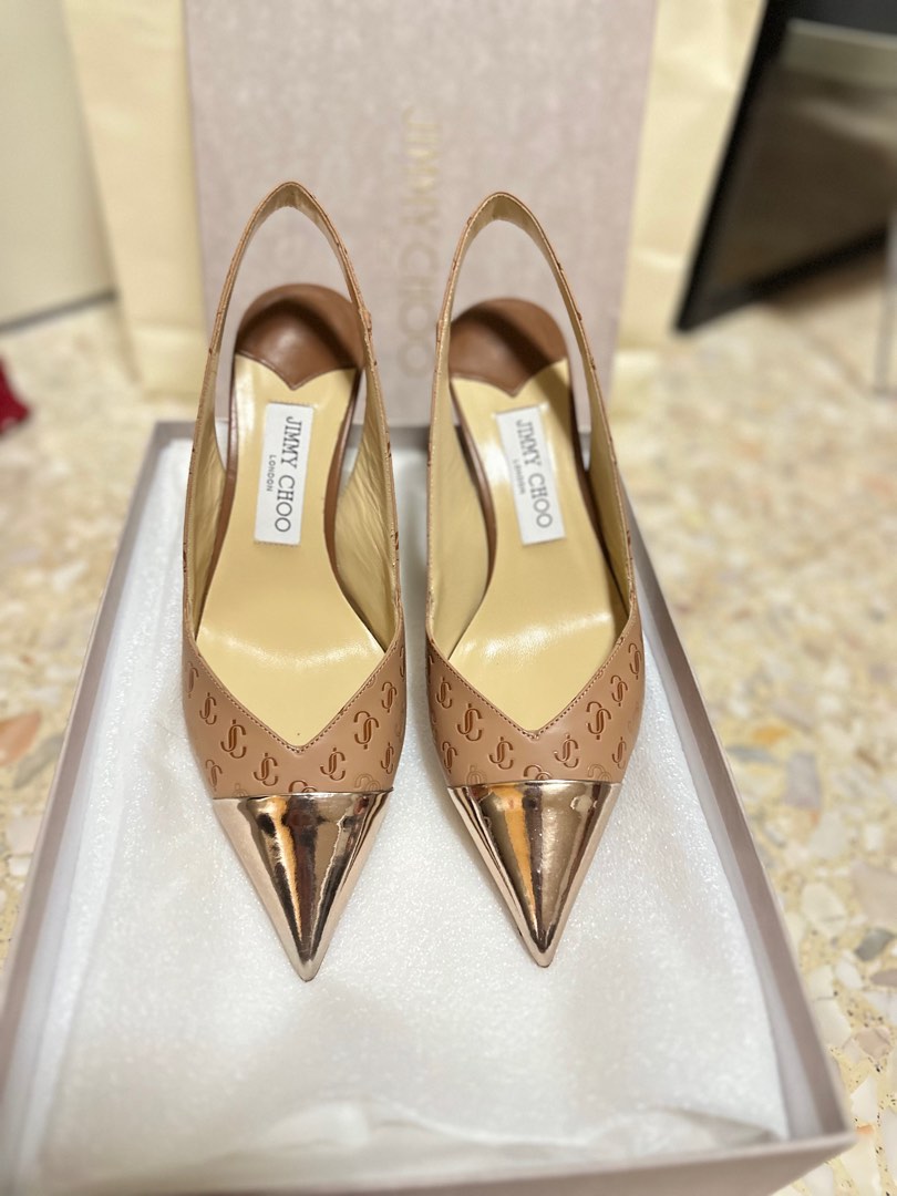 Gold studded shoes cheap