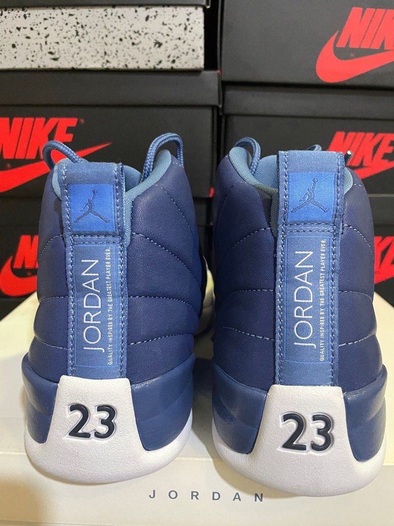 Jordan 12 legend blue Men s Fashion Footwear Sneakers on Carousell