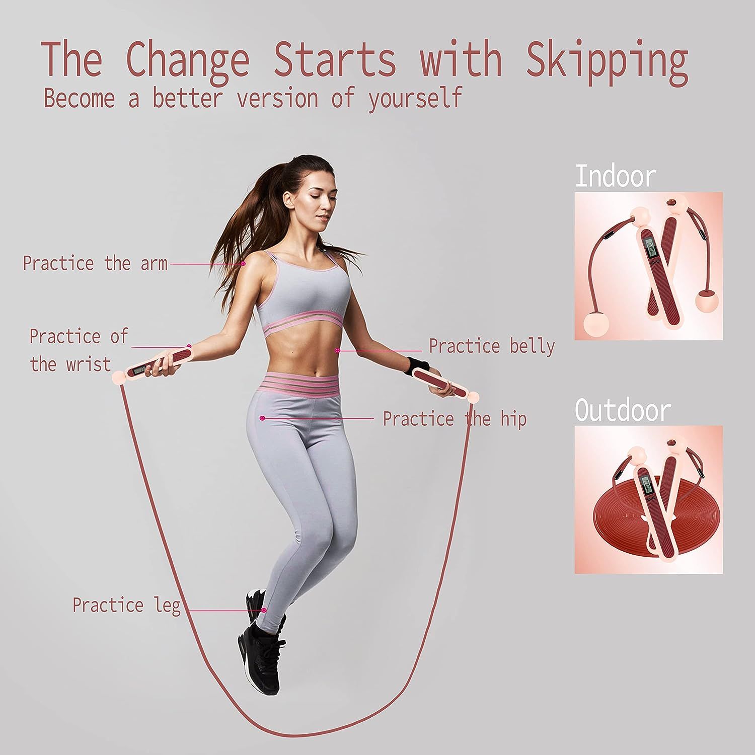 Calorie skipping rope sale