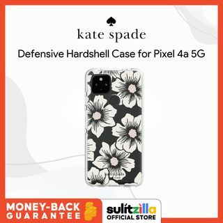 Kate Spade Defensive Hardshell Case for Google Pixel 4a 5G - Hollyhock Floral