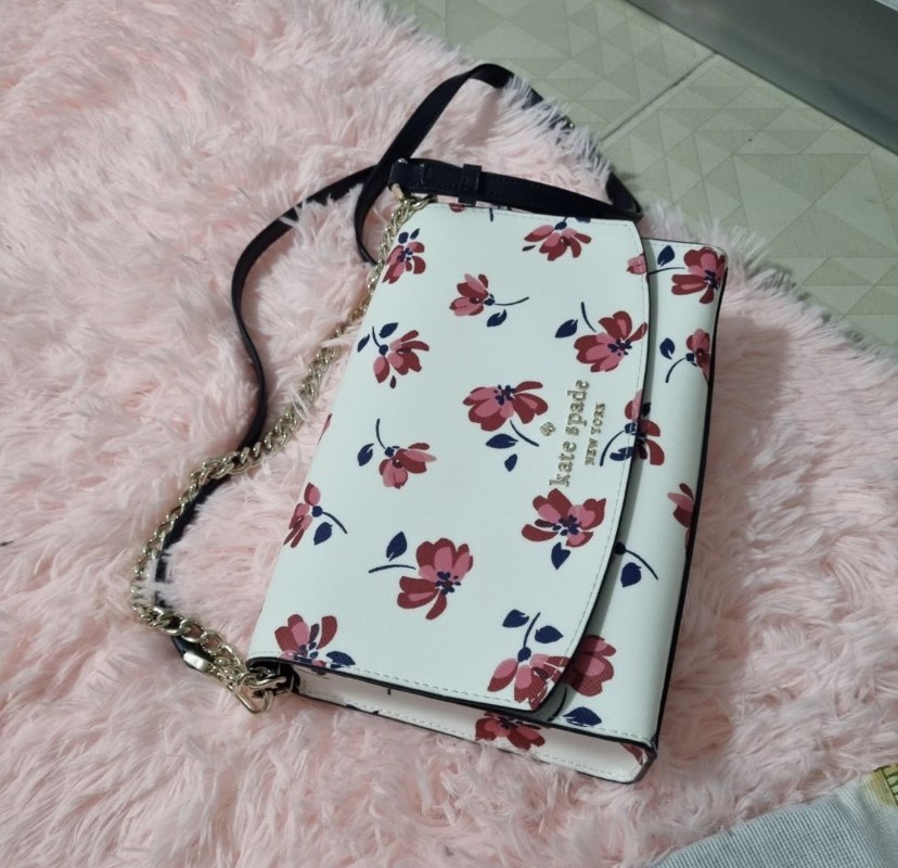 kate spade, Bags, Kate Spade Carson Floral Crossbody Bag With Chain