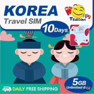 Korea Travel Sim (10 Days - Unlimited Data)