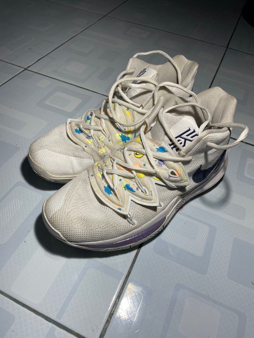 kyrie 5 white denim