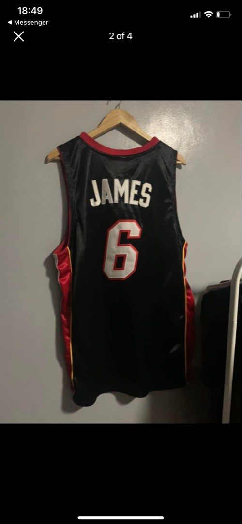 Lebron James Miami Heat Away Jersey Men s Fashion Activewear on