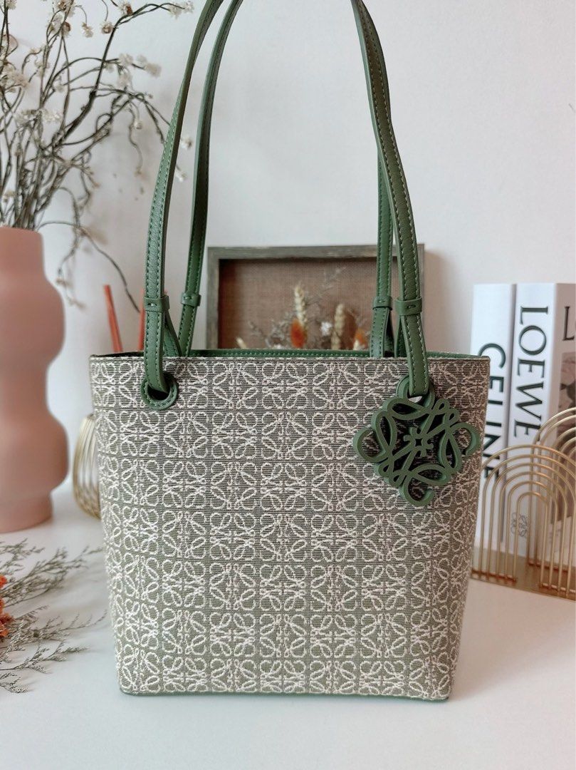 Loewe Anagram Green Tote Luxury Bags Wallets on Carousell
