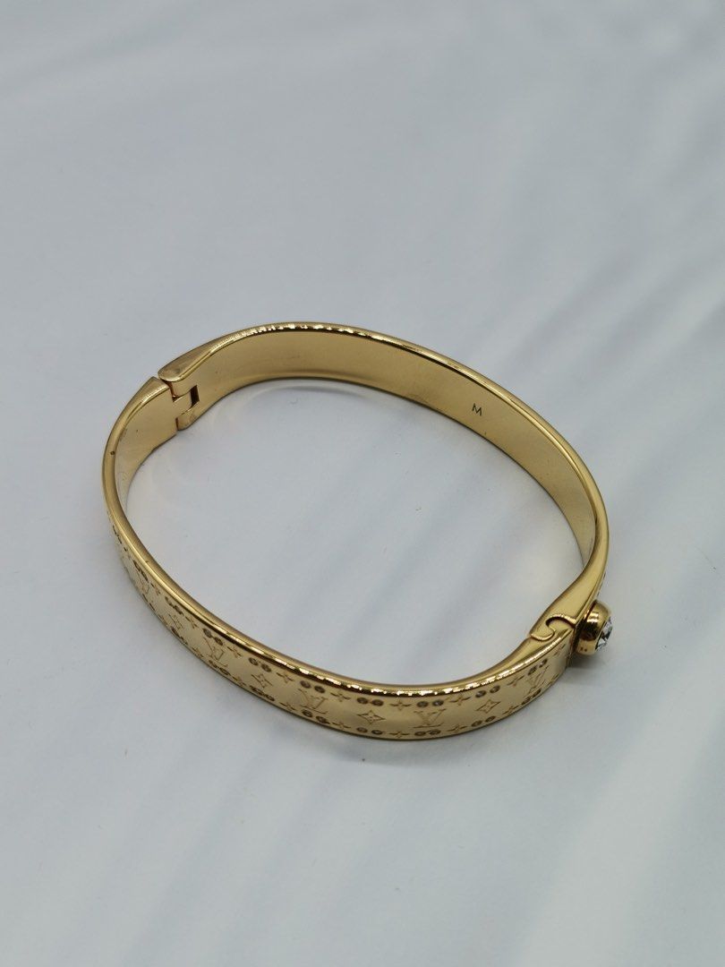 Louis Vuitton Nanogram Strass Bracelet, Gold, M