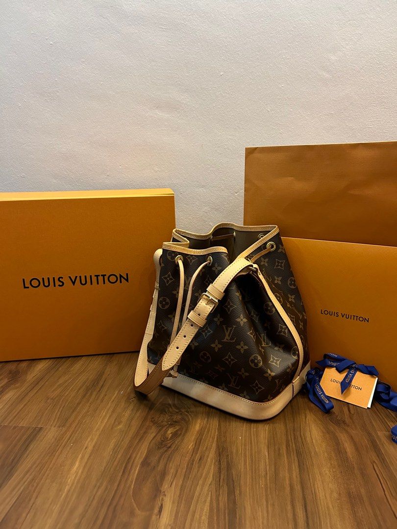 AUTHENTIC LOUIS VUITTON PETIT NOE MONOGRAM LOGO CANVAS BAG, Luxury, Bags &  Wallets on Carousell