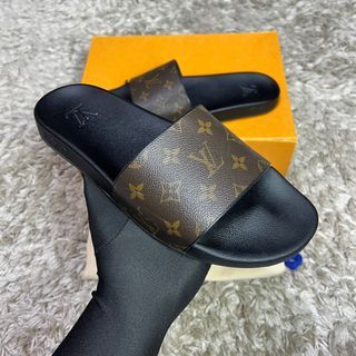 Louis Vuitton, Shoes, Louis Vuitton Waterfront Mule Monogram Eclipse  Blackgray Size Lv 9 Us 5