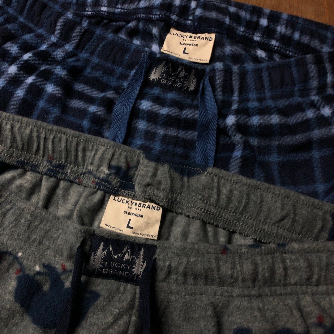 Lucky Brand Pajama Pants (Checkered Blue & Elephant Design), Women's  Fashion, Bottoms, Other Bottoms on Carousell