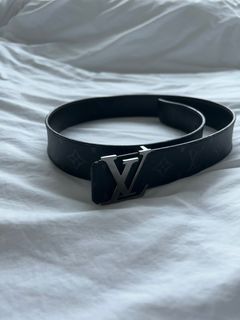 Louis Vuitton Monogram LV initials Colour Blocks 40mm Reversible Belt, Grey, 95