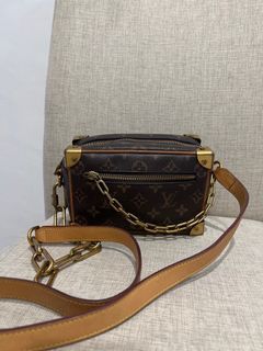 LV LV Unisex Mini Soft Trunk Bag Taurillon Cowhide Brown in 2023