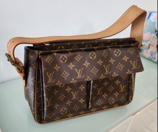 Authentic Louis Vuitton Multiple Cite M51162 Monogram Canvas Shoulder Handbag  LV