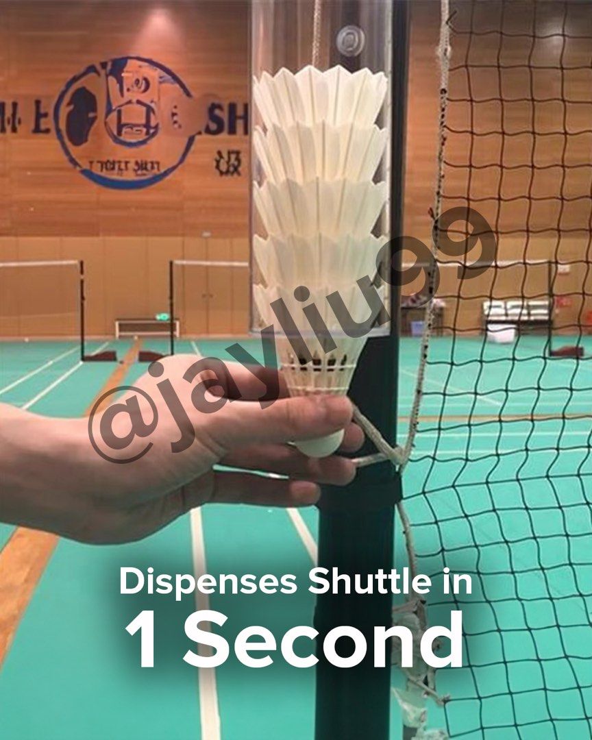 Shuttlecock Dispenser, Sports Equipment, Sports & Games, Racket & Ball Sports on Carousell