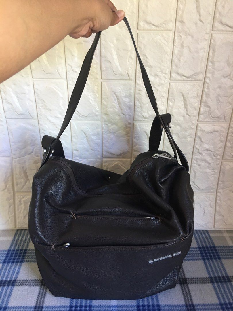 Mandarina Duck kulit asli sling bag shoulder bag