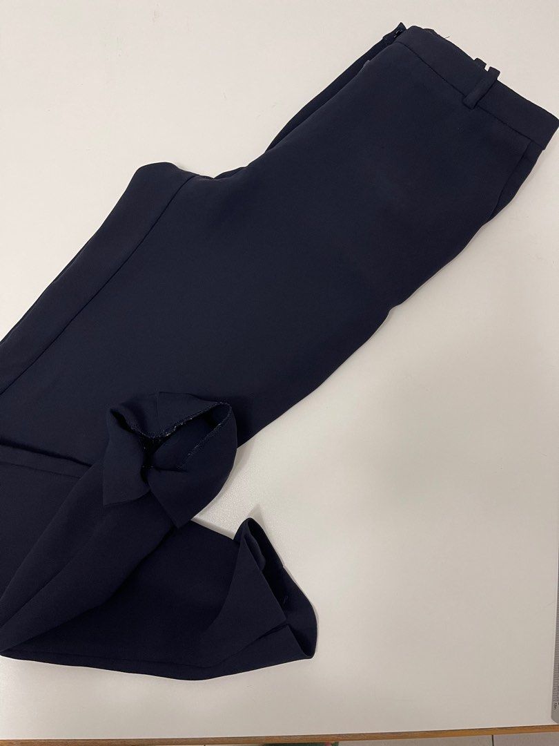 Mango Navy Blue Slacks, Women's Fashion, Bottoms, Other Bottoms on