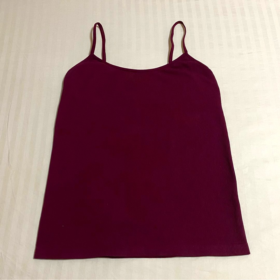 Maroon spaghetti strap top outlet