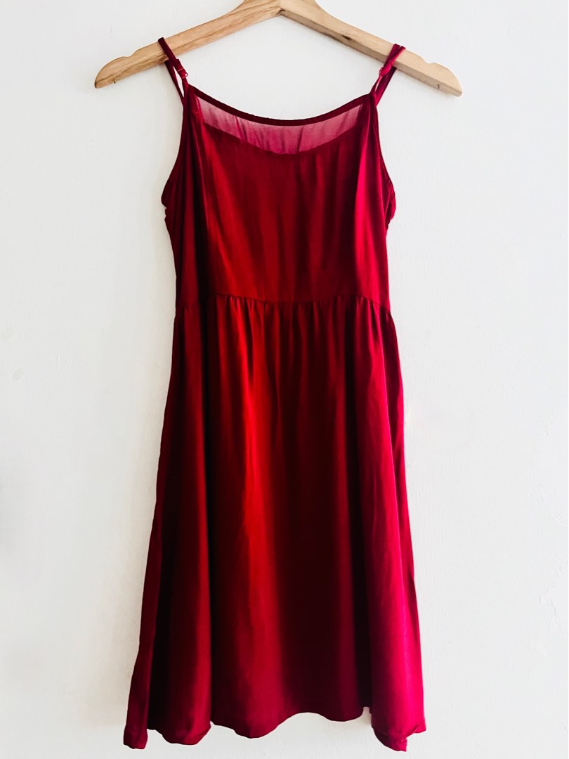 Maroon summer dress top