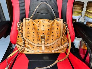 Preloved Mcm Bucket Sling Bag, Luxury, Bags & Wallets on Carousell