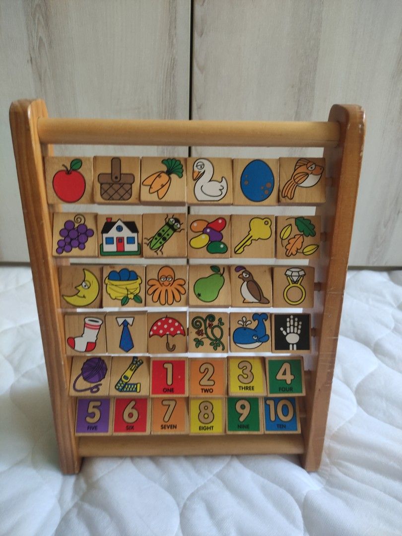 Melissa & Doug ABC Flipchart & IKEA Abacus, Hobbies & Toys, Toys