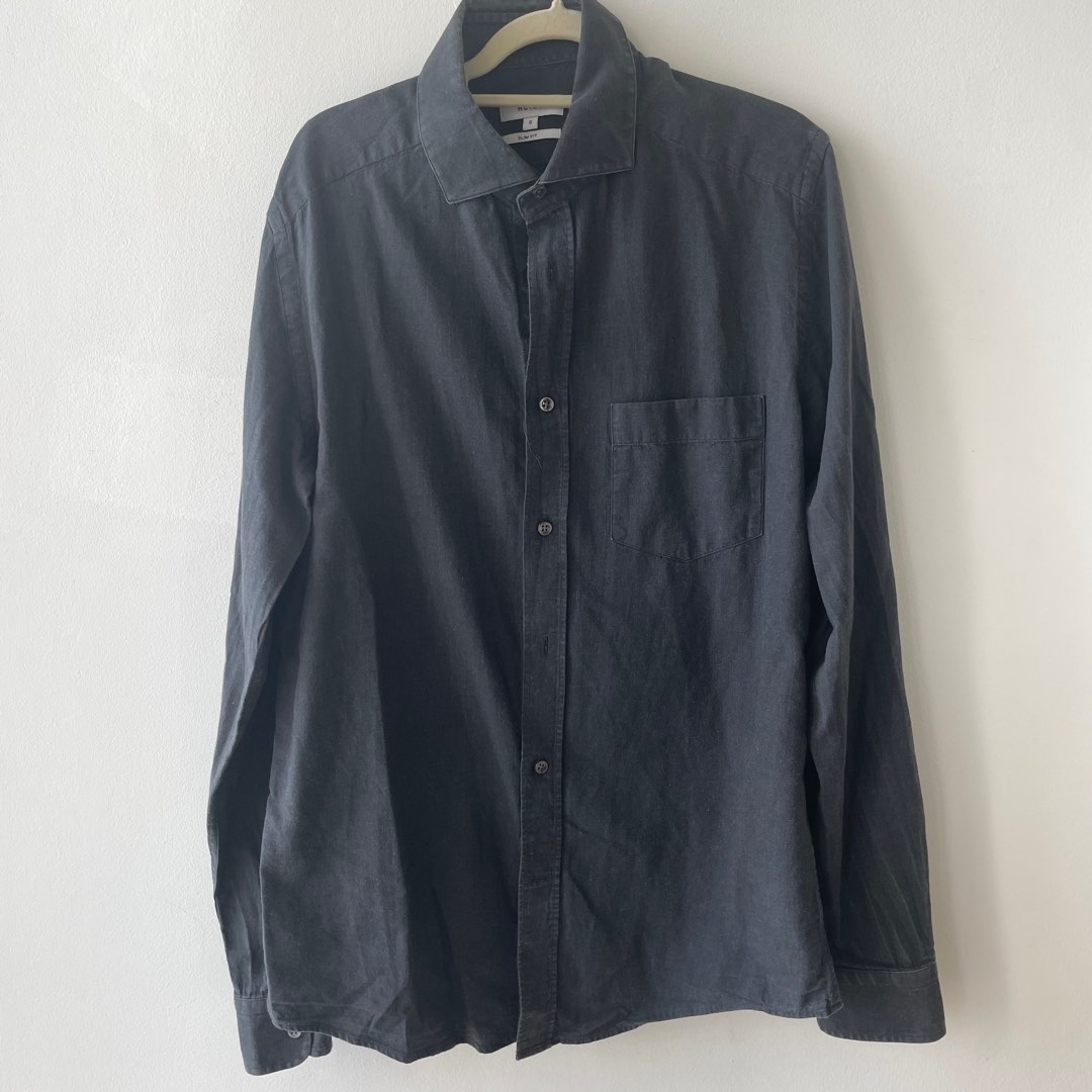 Men Reiss Shirt Slim Fit, Men's Fashion, Tops & Sets, Formal Shirts on Carousell