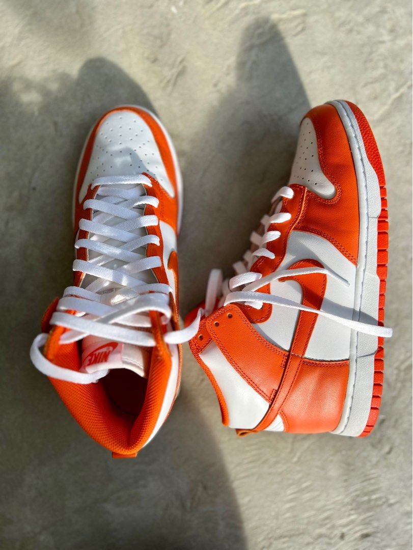 syracuse dunk high white laces