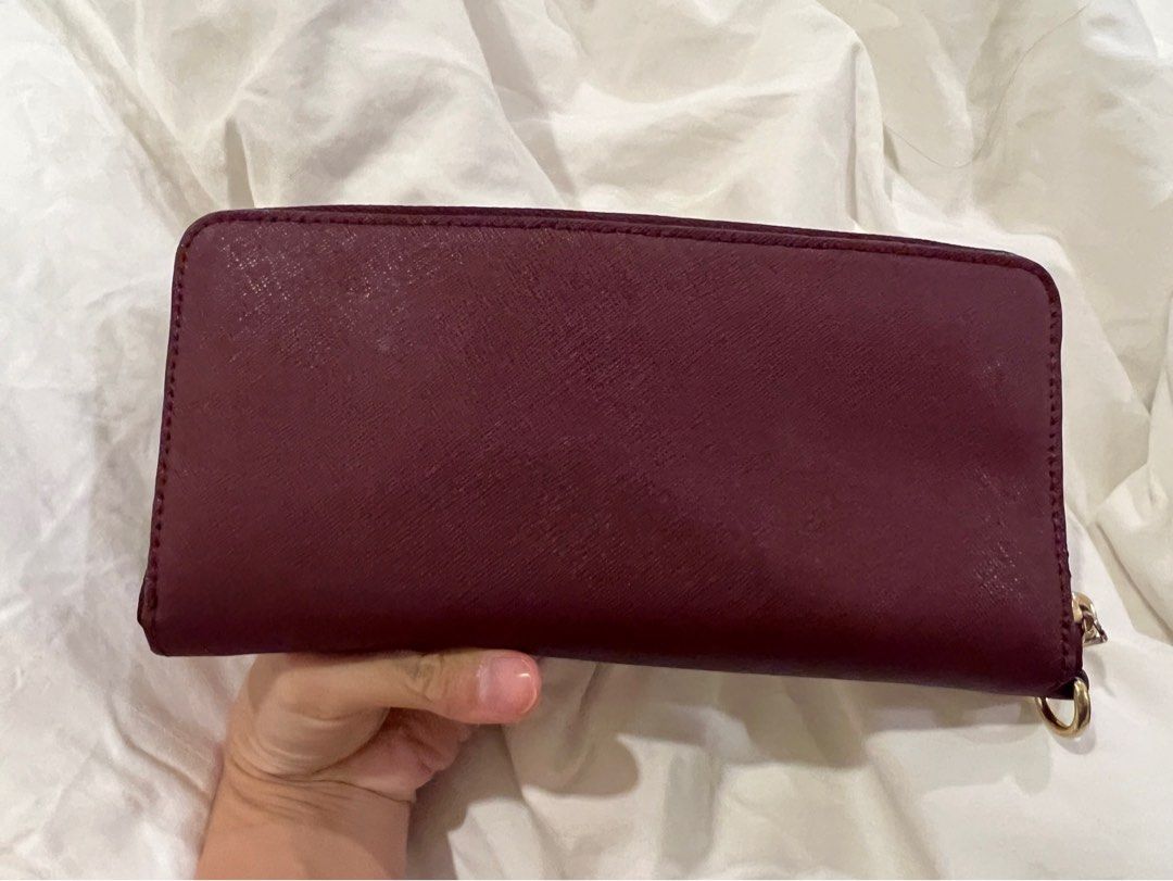 Michael kors sales maroon purse