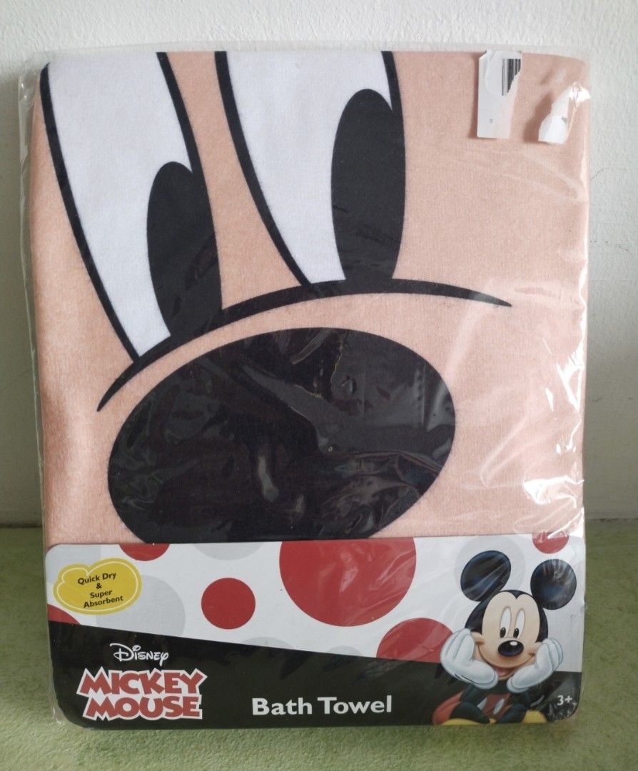 Mickey Mouse Bath Towel on Carousell
