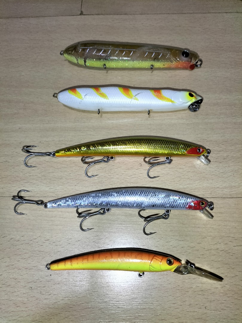 Minnow lure set, Sports Equipment, Fishing on Carousell