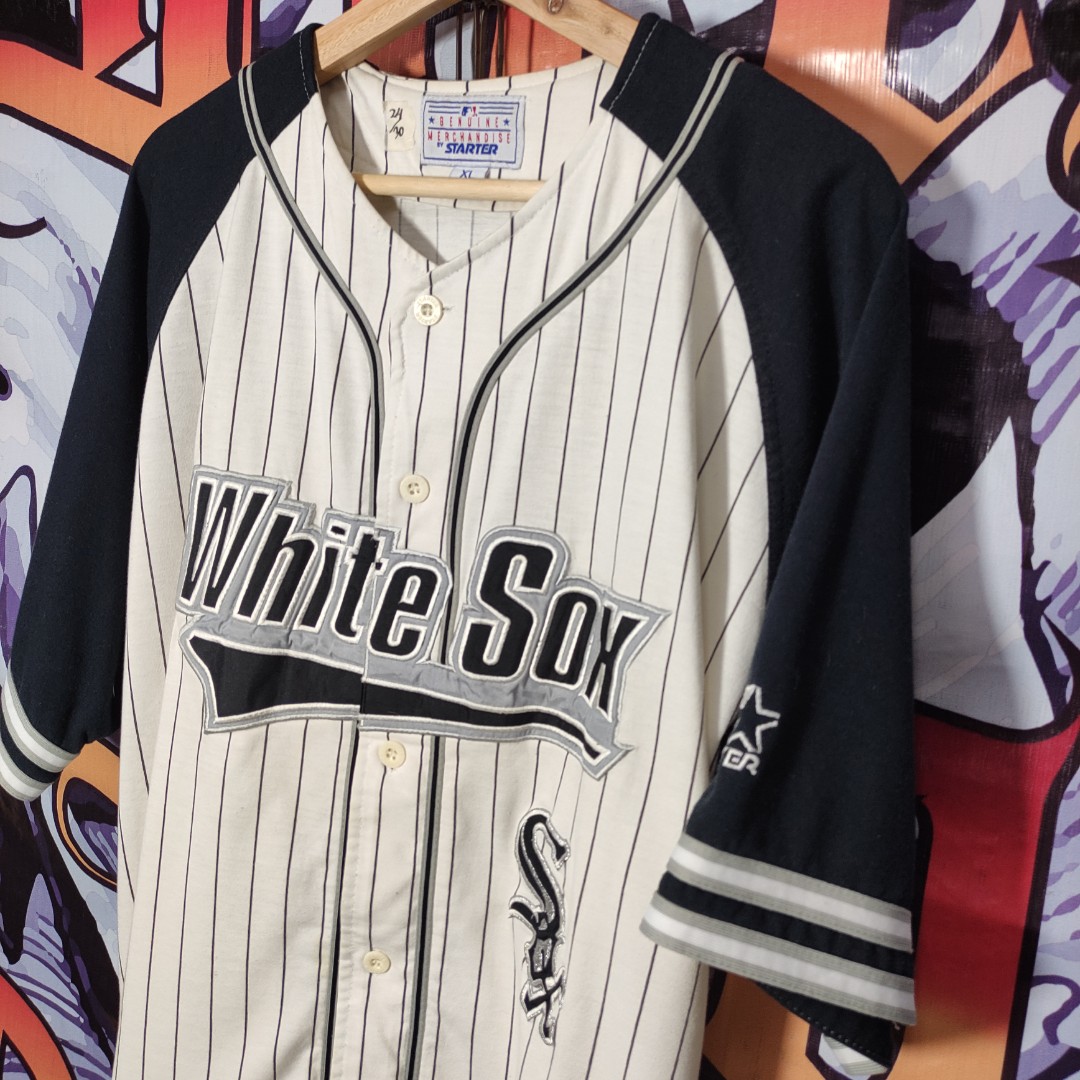 Vintage Chicago White Sox Majestic Baseball Jersey Size Large White MLB