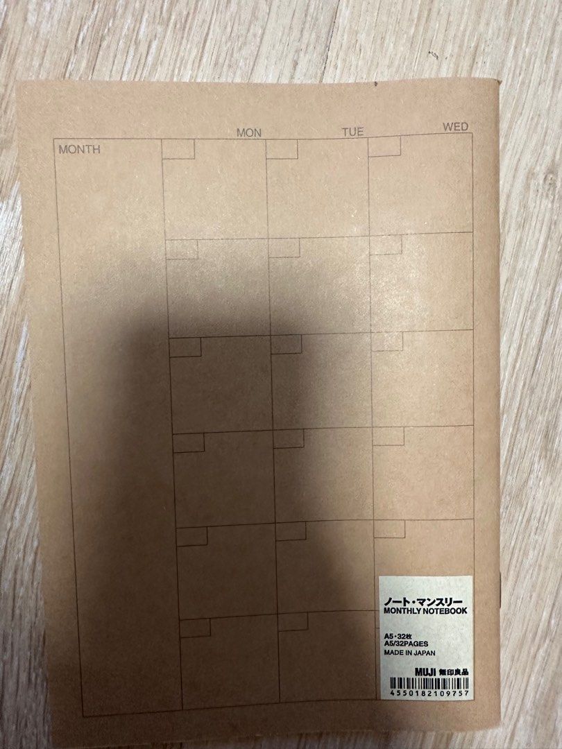 MUJI schedule book, 興趣及遊戲, 手作＆自家設計, 文具 Carousell