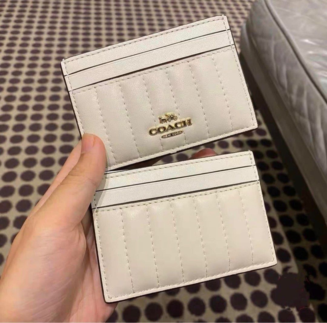 Card case with hotsell linear quilting
