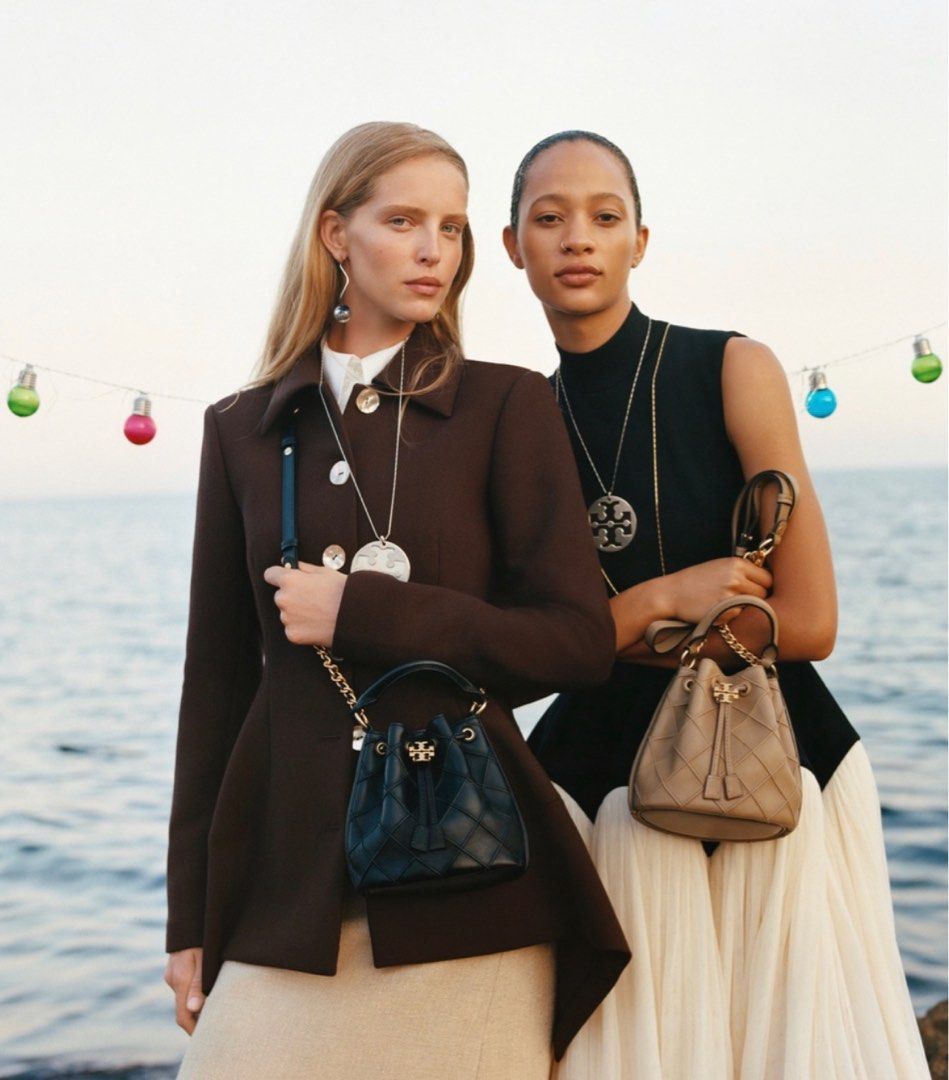 Tory burch mini fleming discount bucket bag