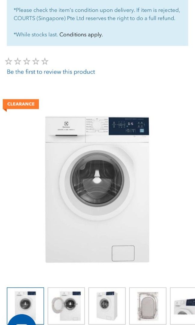 Courts washer clearance dryer combo