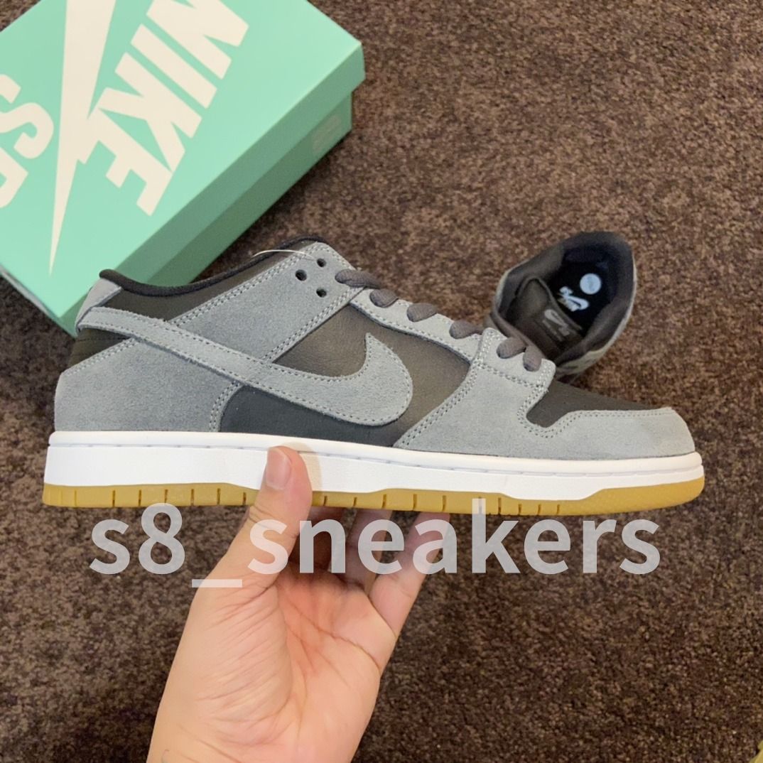 Nike sb dunk low sales dark grey black gum
