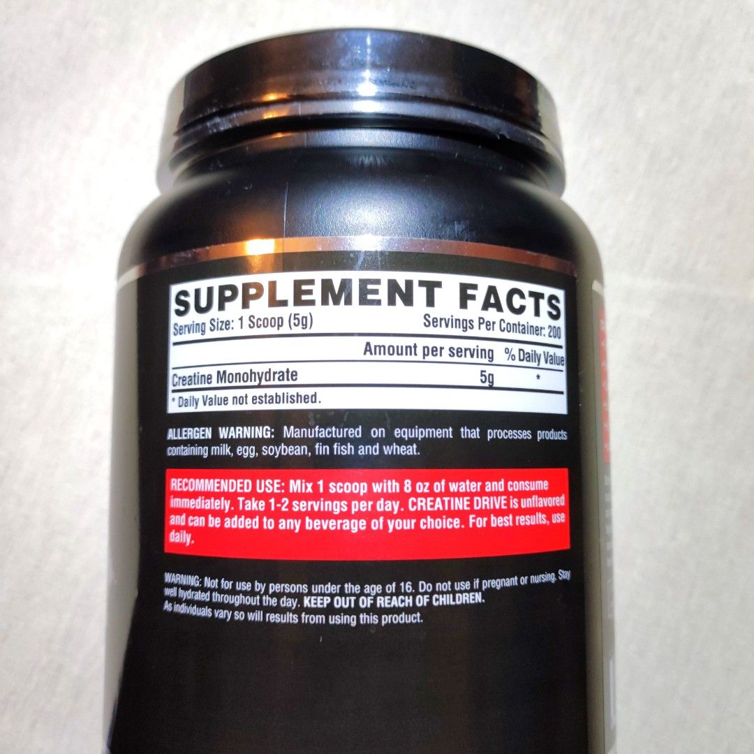1000g Nutrex Creatine Drive, USA, Health & Nutrition, Health