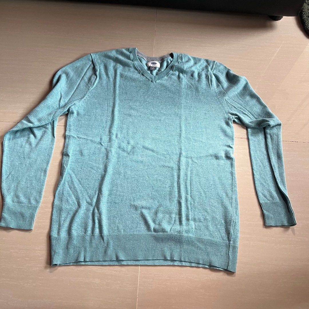 Old Navy Light Blue Sweater Men s Fashion Coats Jackets and
