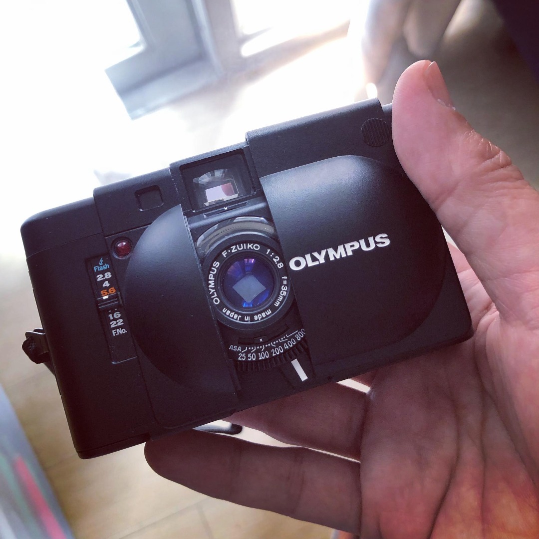 Olympus XA 35mm rangefinder film camera, Photography, Cameras on Carousell