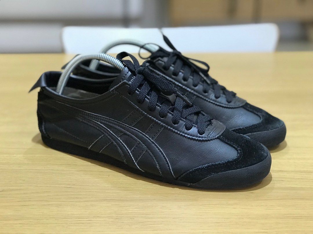 Onitsuka tiger slip on black sales