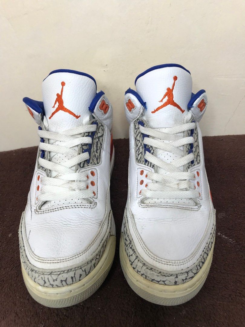 Orig Jordan 3 Retro Knicks Size 9 Men s Fashion Footwear