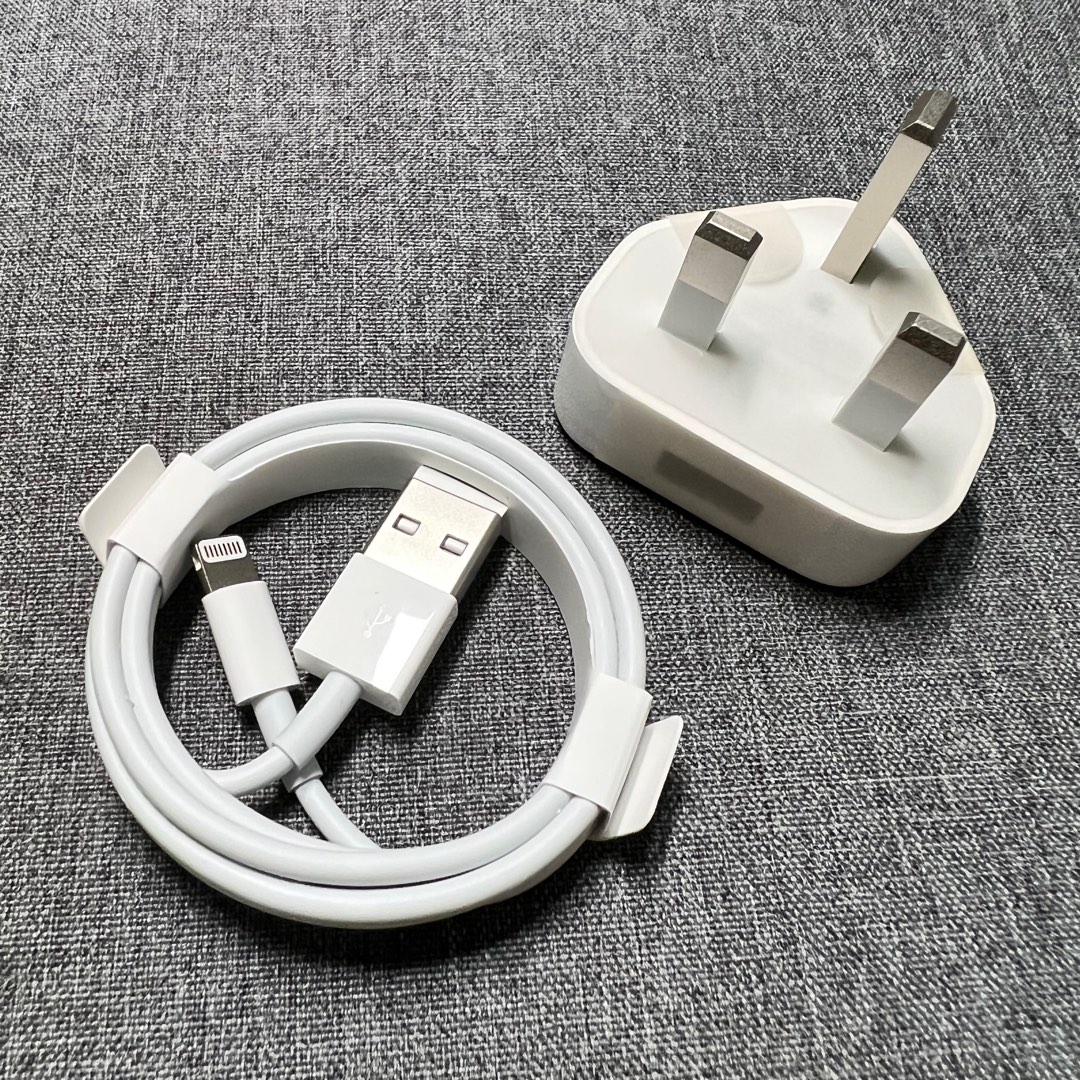 Original iPhone Power Adapter and Lightning Cable, Mobile Phones