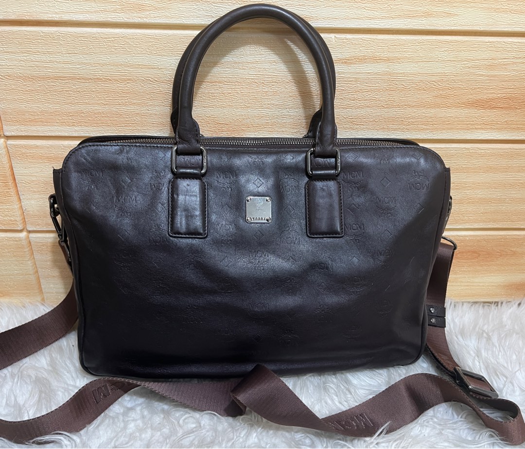 Original MCM Laptop/ Document Bag, Luxury, Bags & Wallets on Carousell