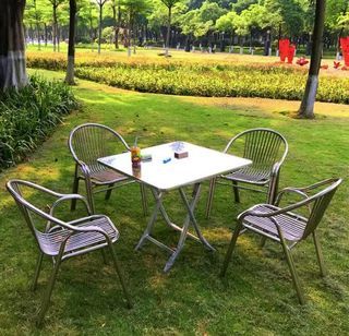 Outdoor Stainless Tables and Chairs