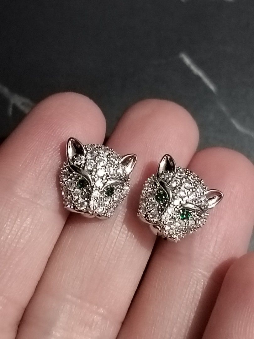 Panther deals stud earrings