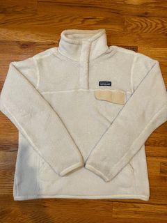 Patagonia女白絨毛套衫Re-Tool Snap-T® Fleece Pullover