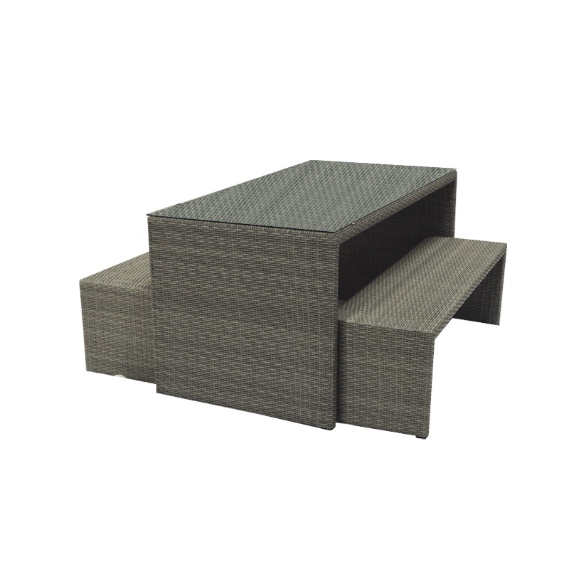 PE Rattan Outdoor Table dining table set, Furniture & Home Living ...