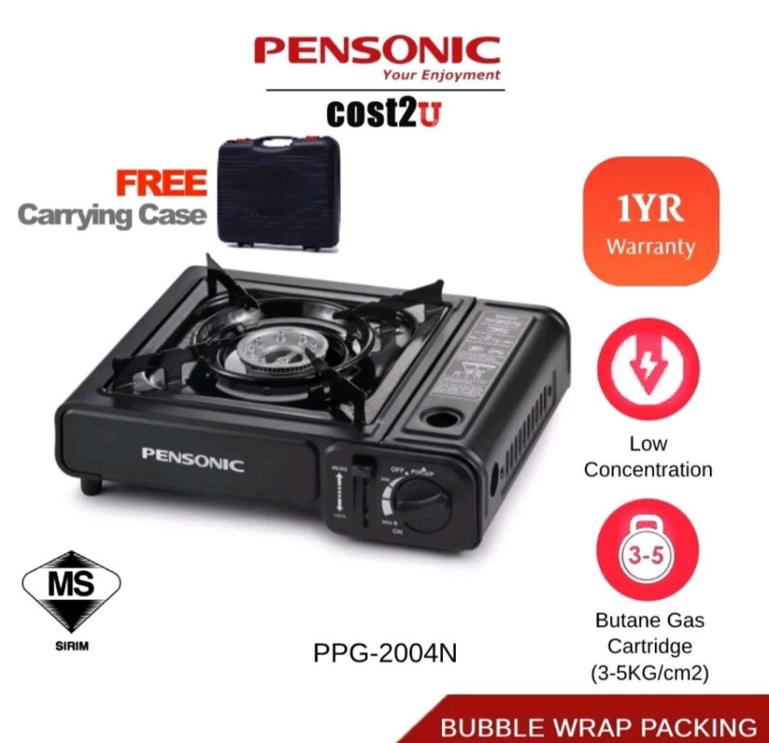 PENSONIC Portable Gas Stove, TV & Home Appliances, Kitchen Appliances