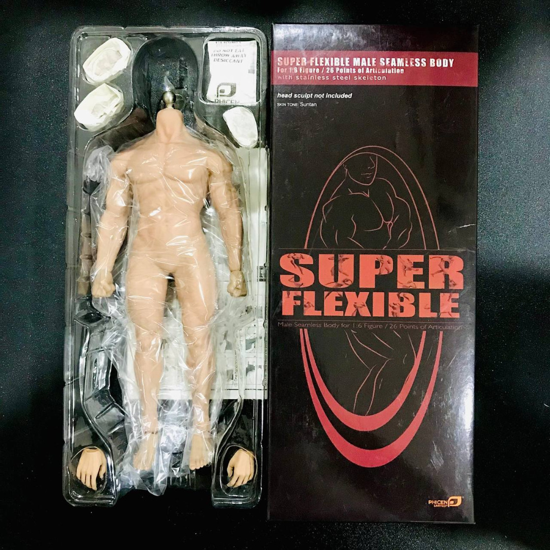 PHICEN 1/6 SUPER FLEXIBLE MALE SEAMLESS MUSCLE BODY, Hobbies